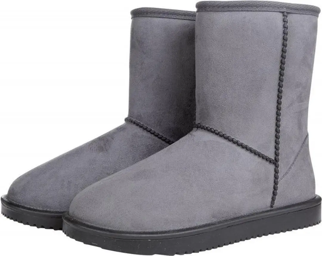 HKM Davos waterproof en bontgevoerde (stal)schoen  grijs maat 33