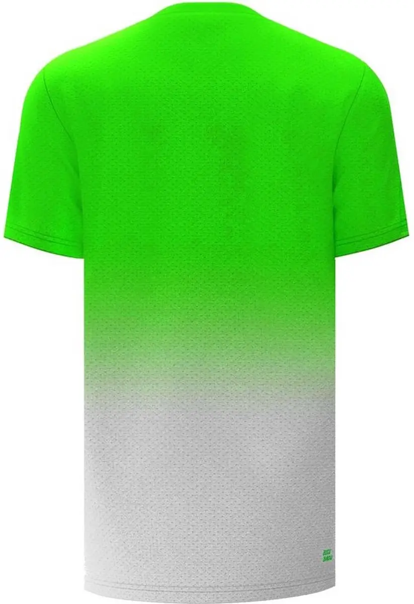 BIDI BADU Crew Gradiant Junior Tee - neon green, white Shirts Kinder - afbeelding 4 van 6