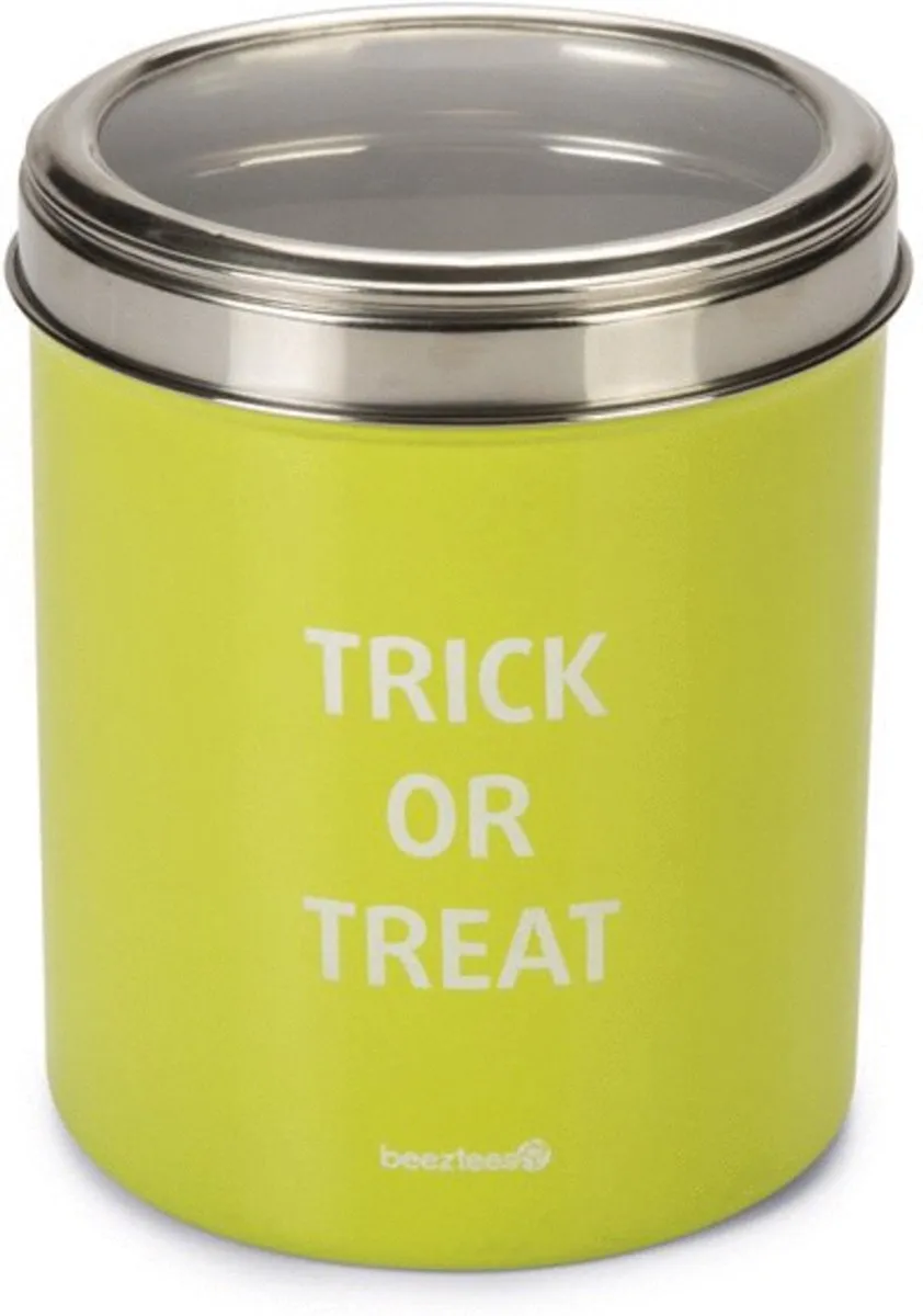 Beeztees Voorraadbus Trick Groen 15x15x18,7cm