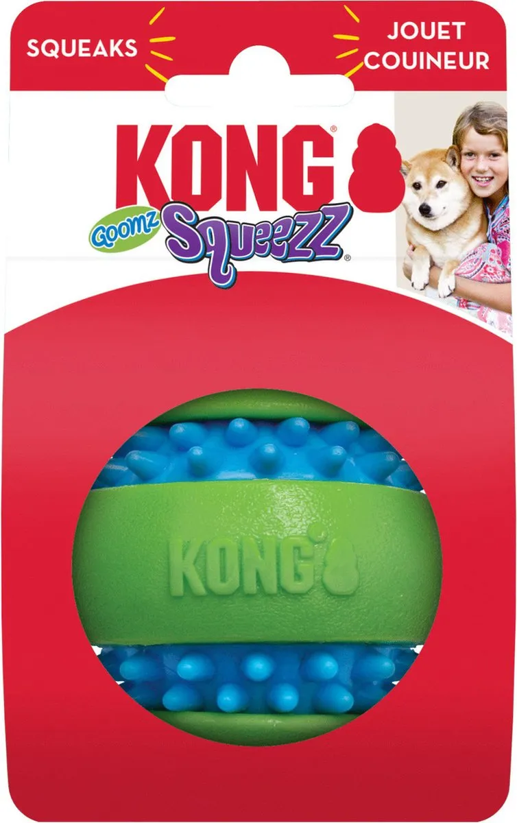 KONG Squeezz Goomz Bal Honden Speelgoed - Groen 9cm