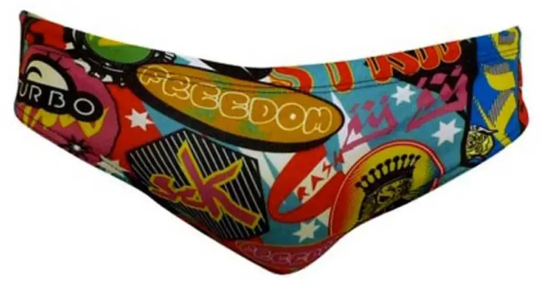 Turbo Stickers Colors Zwemslip Veelkleurig 2XL Man