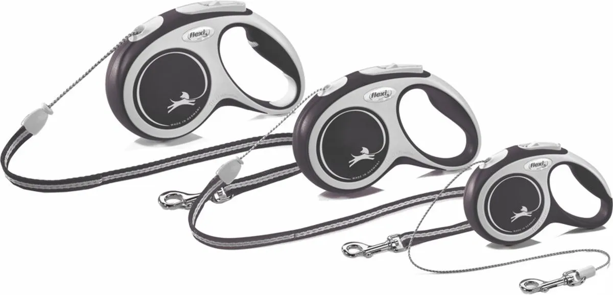 Flexi New Comfort Koord S 5m 12kg - Zwart