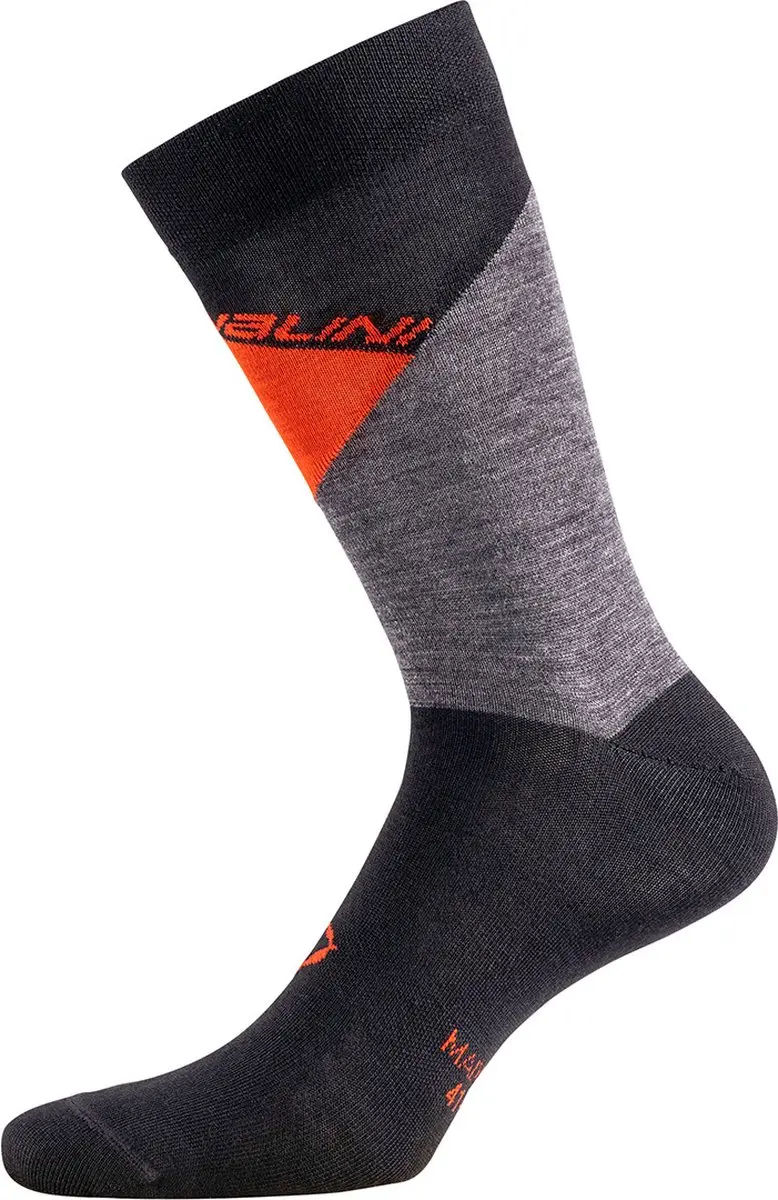 Nalini Fietssokken winter Unisex Zwart Rood- B0W WOOL SOCKS BLACK RED