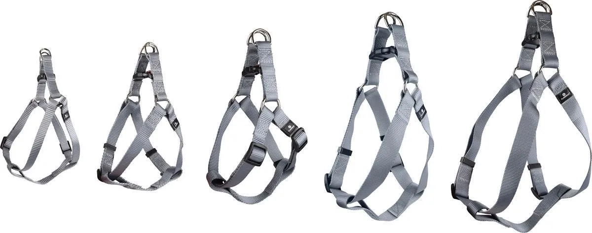Flamingo Ziggi Step&go Hondenharnas - Grijs S 25-45cm