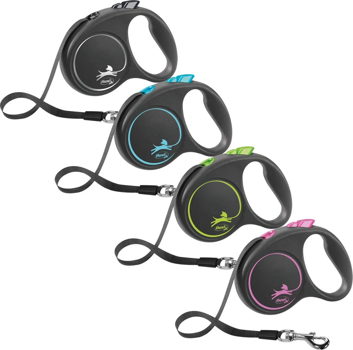 Flexi Rollijn Black Design Tape - Roze - 5m