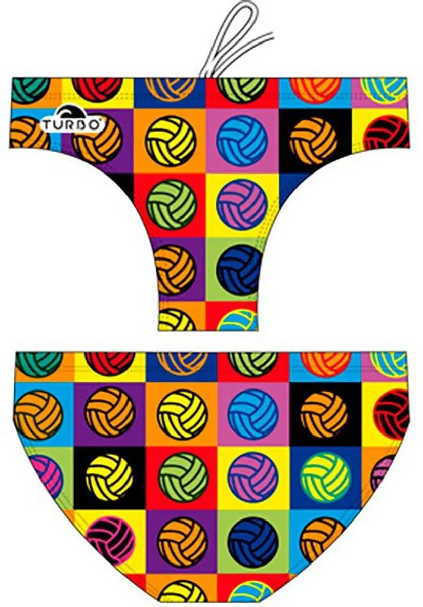 Turbo Multi Ball Zwemslip Veelkleurig S Man