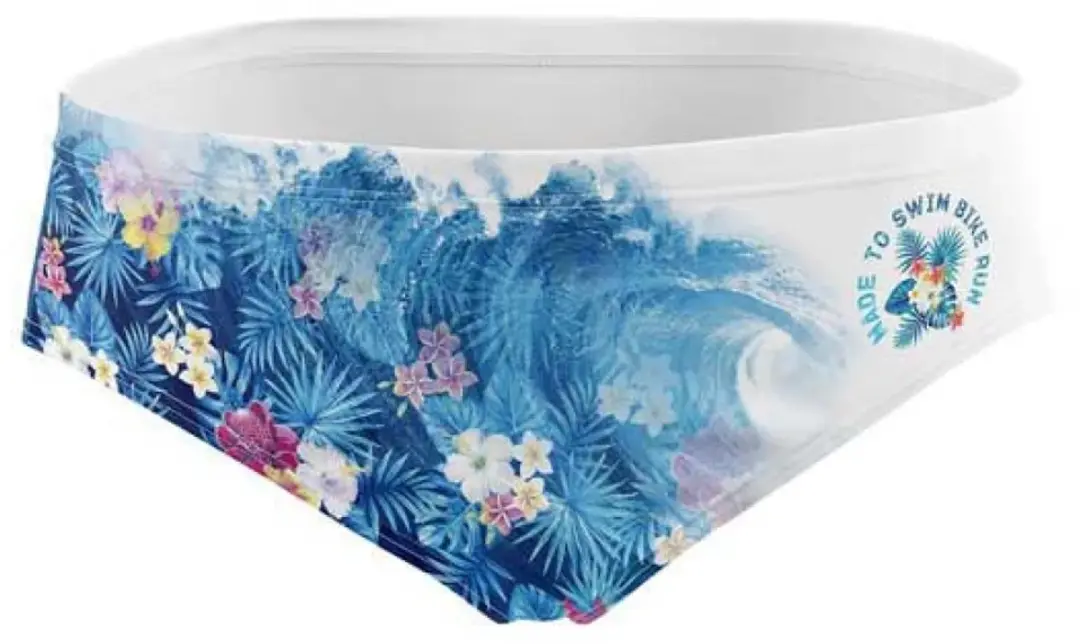 Otso Swim Bike Run Wave Zwemslip Wit,Blauw L Man - afbeelding 4 van 4