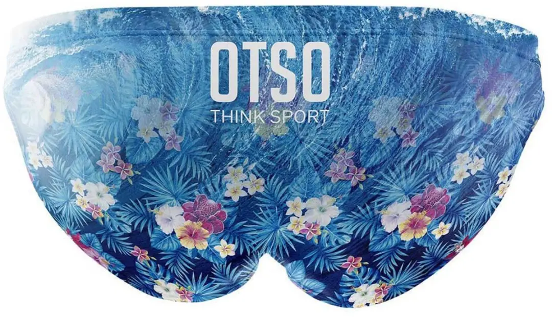 Otso Swim Bike Run Wave Zwemslip Wit,Blauw L Man - afbeelding 2 van 4