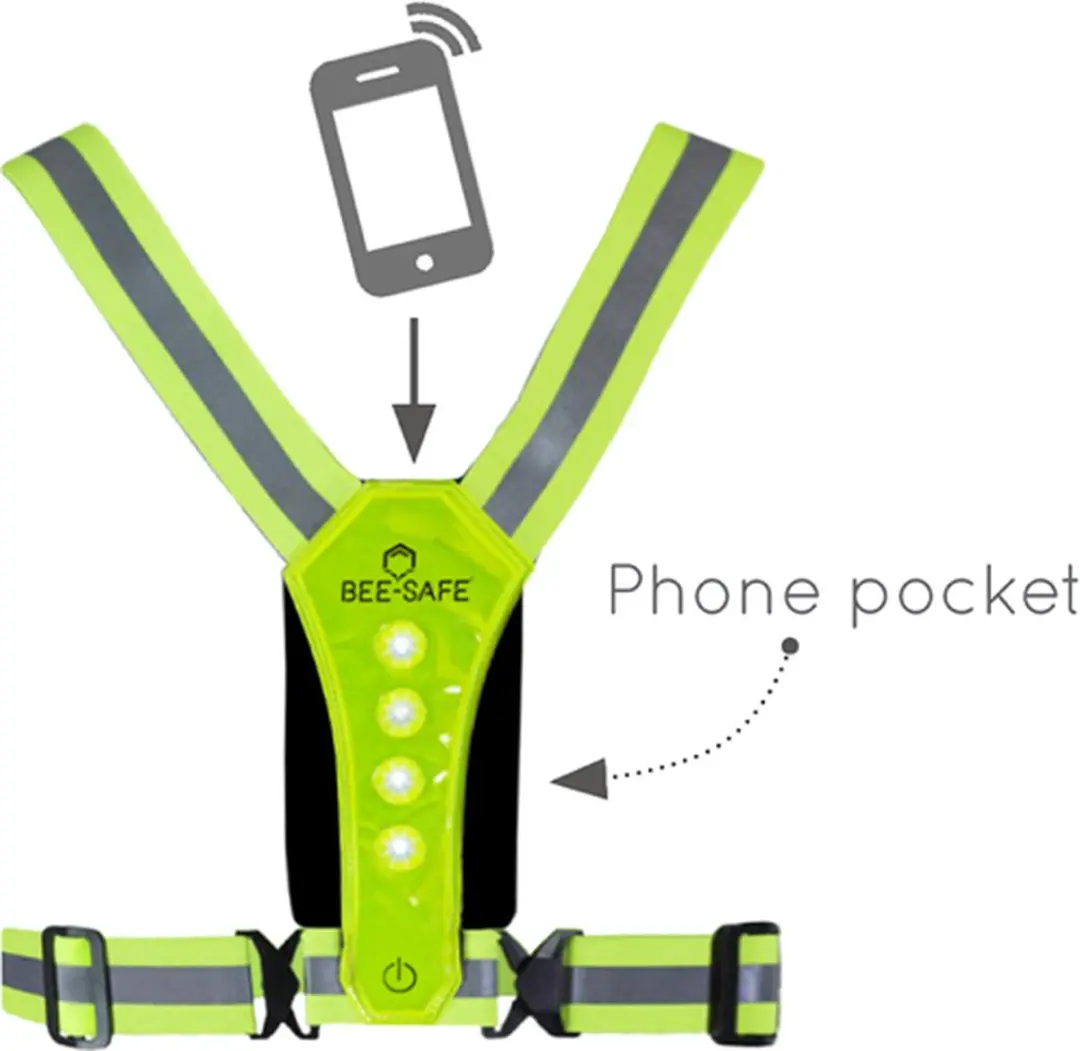 Bee Safe LED Harness USB-C Reflectievest