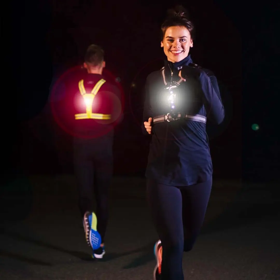Bee Safe LED Harness USB-C Reflectievest - Lime - afbeelding 3 van 5