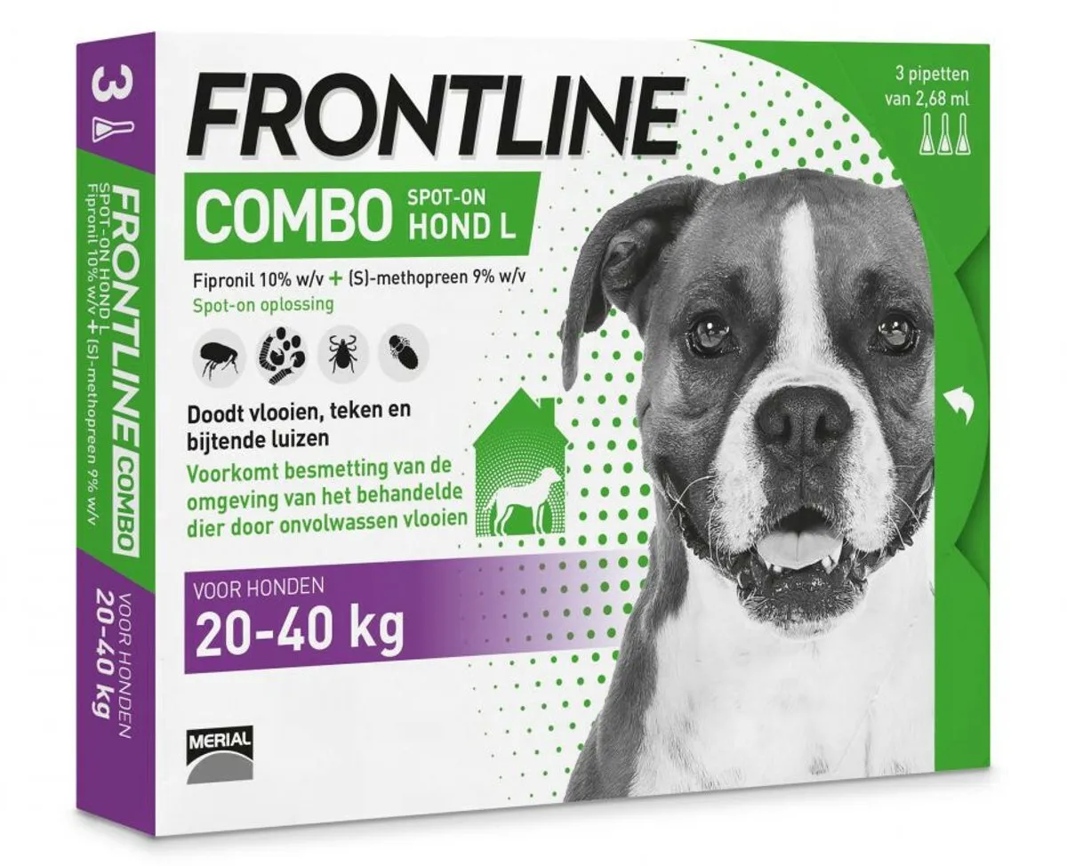Frontline Combo Spot On Hond L - 2x3 Pipetten