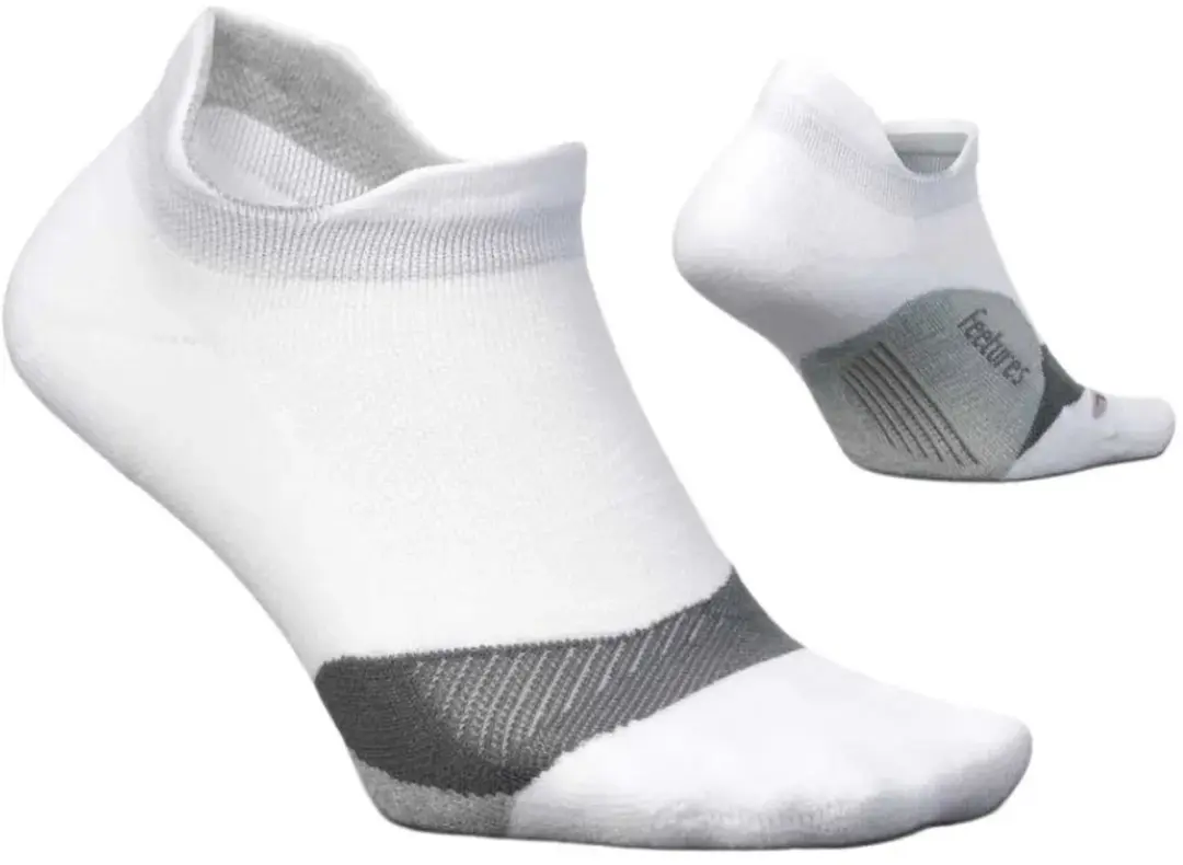 Feetures Elite Light Cushion No Show Tab - Wit - Maat S (34-37) - afbeelding 2 van 6