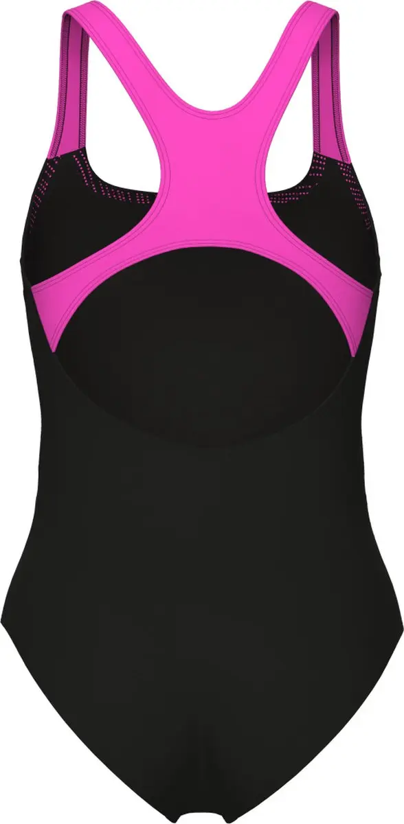 Arena Badpak Lights Control Pro Back Zwart-Schokkend Roze