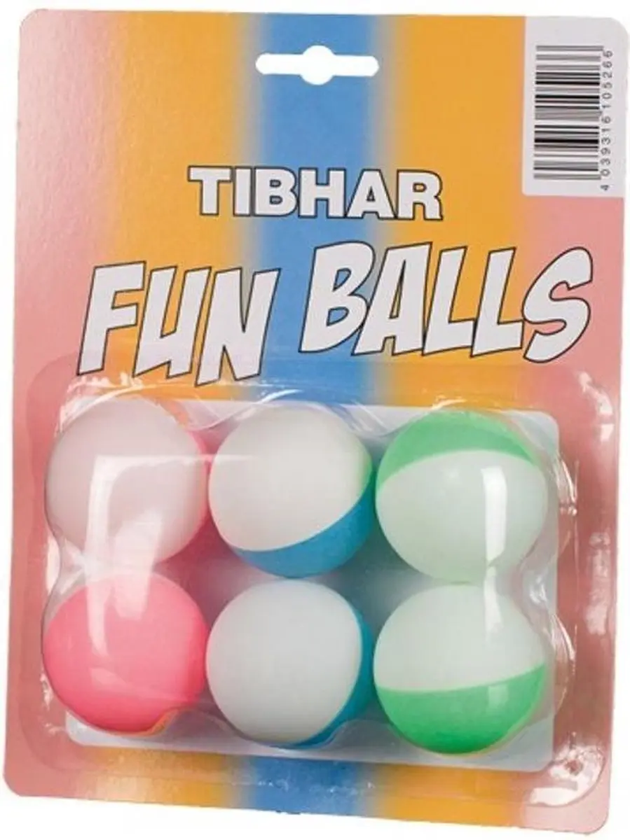 Tibhar Fun Balls Tweekleurig