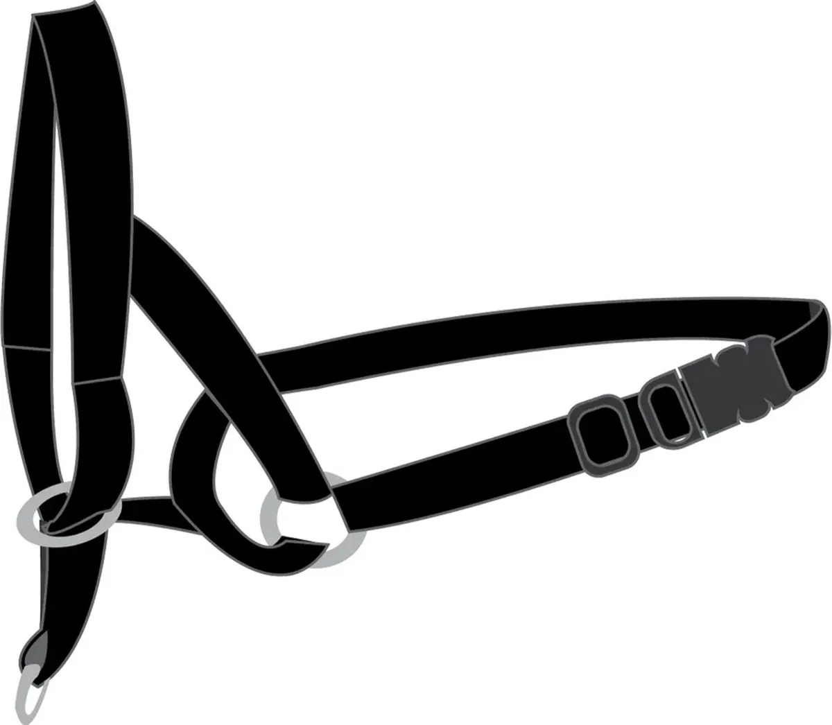 Flamingo Easy Leader Halsband Honden Zwart M 42-55cm - afbeelding 6 van 6