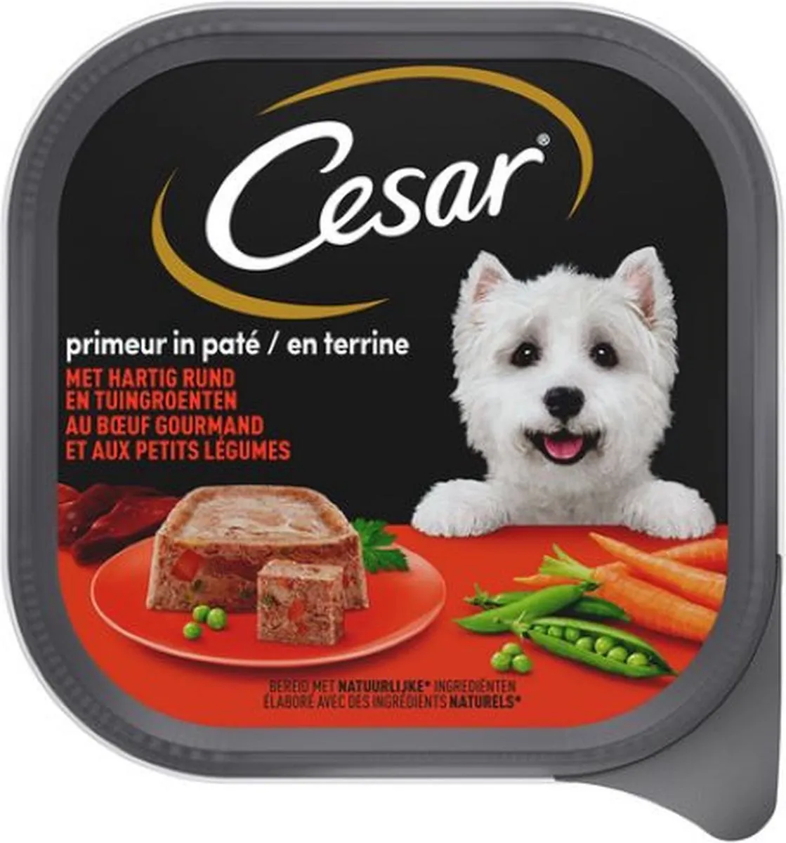 César Primeur Paté Rund & Tuingroenten 300g
