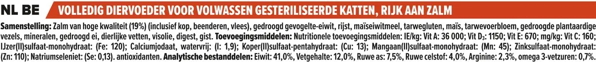 Pro Plan Sterilised Adult Kattenvoer - Zalm 10 kg - afbeelding 6 van 6
