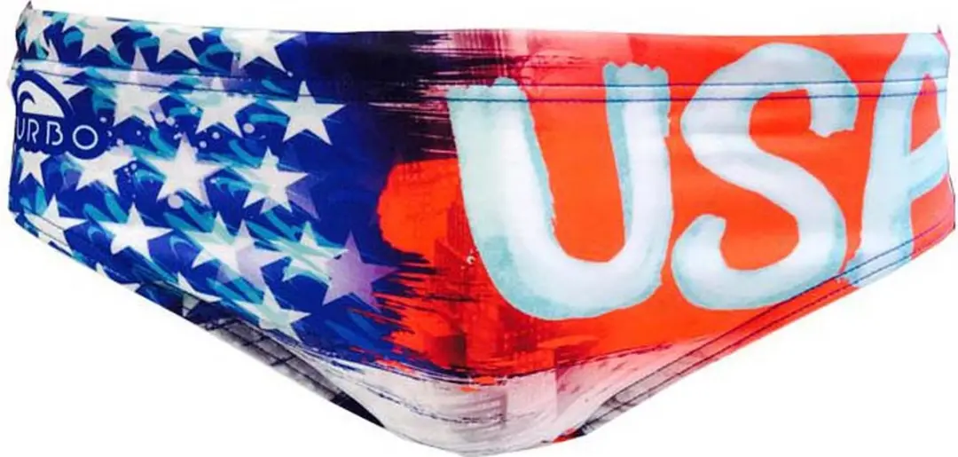 Turbo Usa Painting 2017 Zwemslip Rood,Blauw 5XL Man