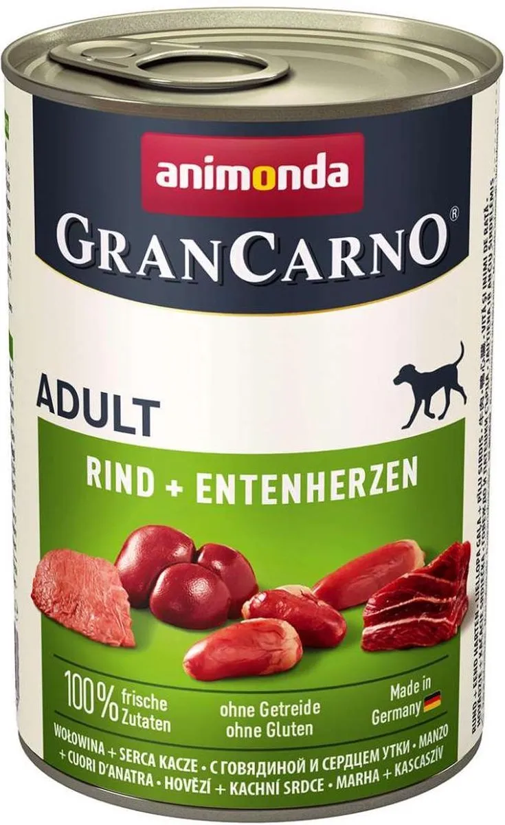 Animonda Grancarno Adult Rund + Eendenhart Hondenvoer