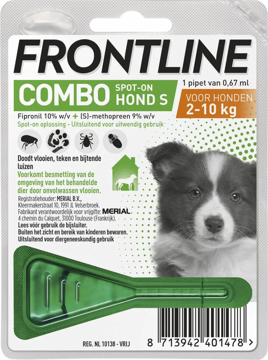 Frontline Combo Puppypakket 1 Pipet