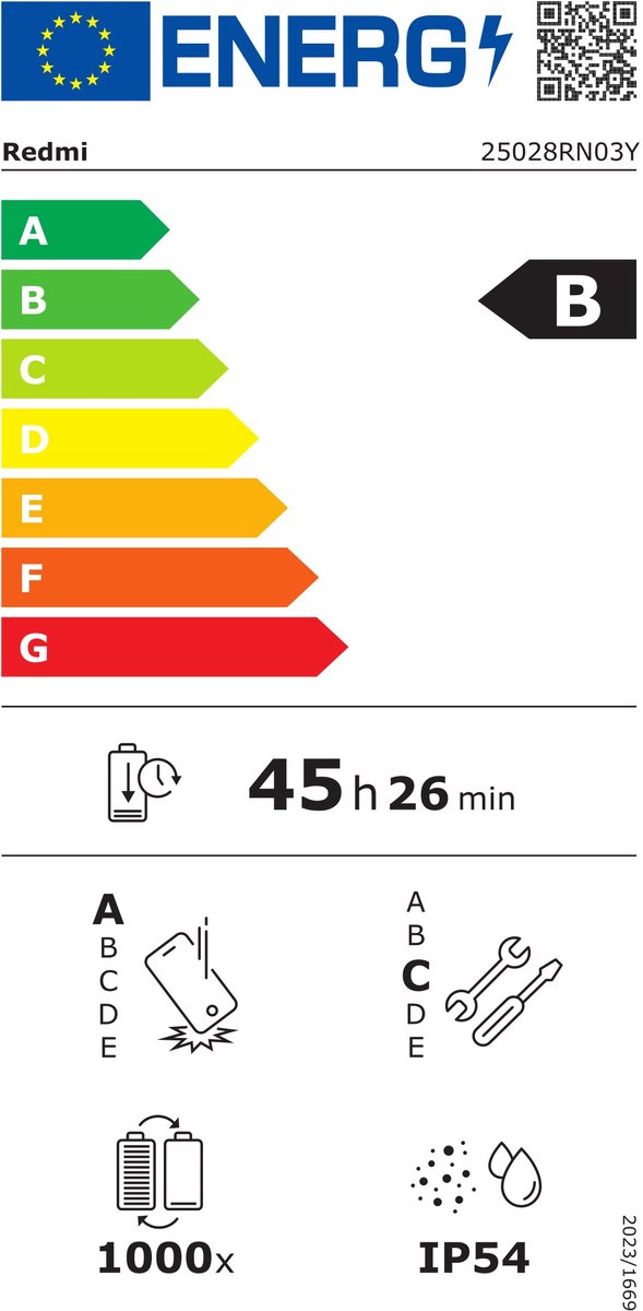 Xiaomi Redmi 15C - 4GB - 256GB - Midnight Zwart