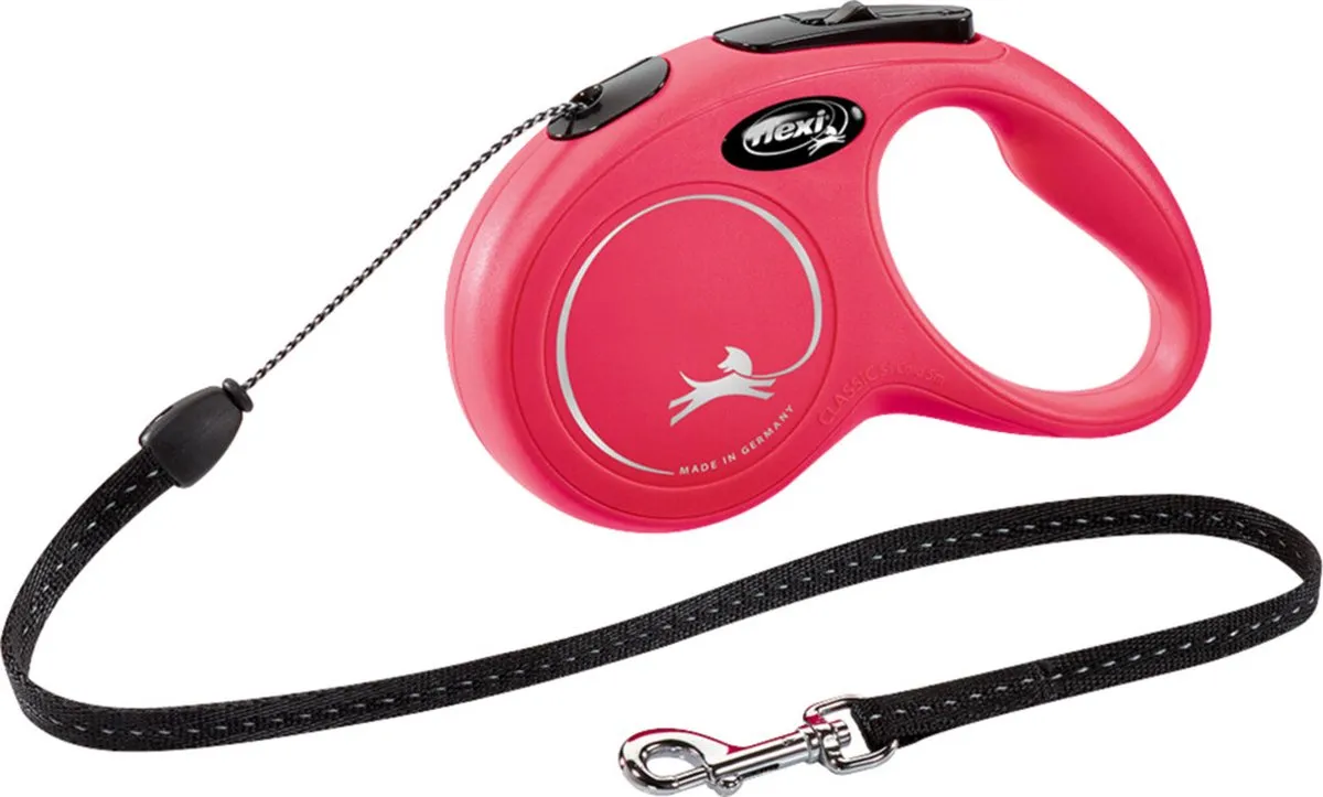 Flexi New Classic Koord Hondenriem - Rood S - 8m