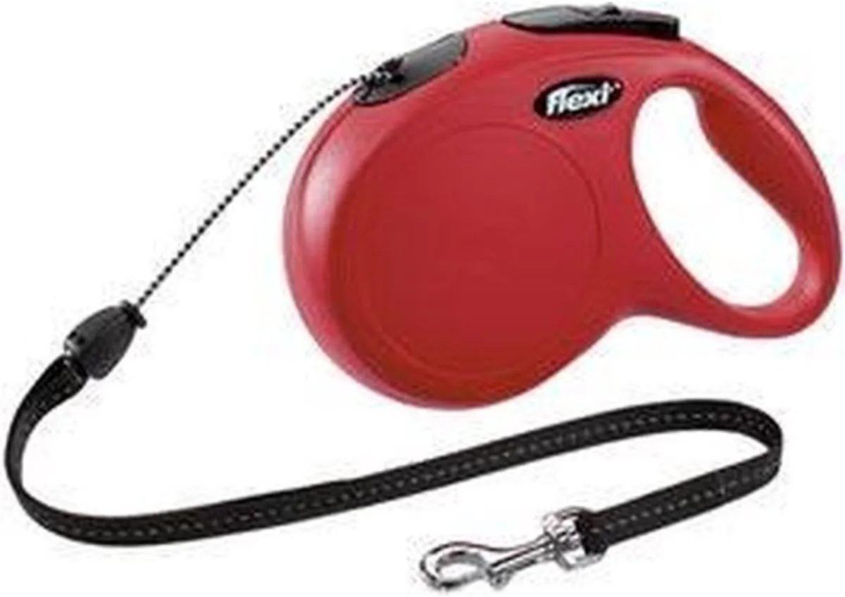 Flexi New Classic Koord Hondenriem - Rood S - 8m