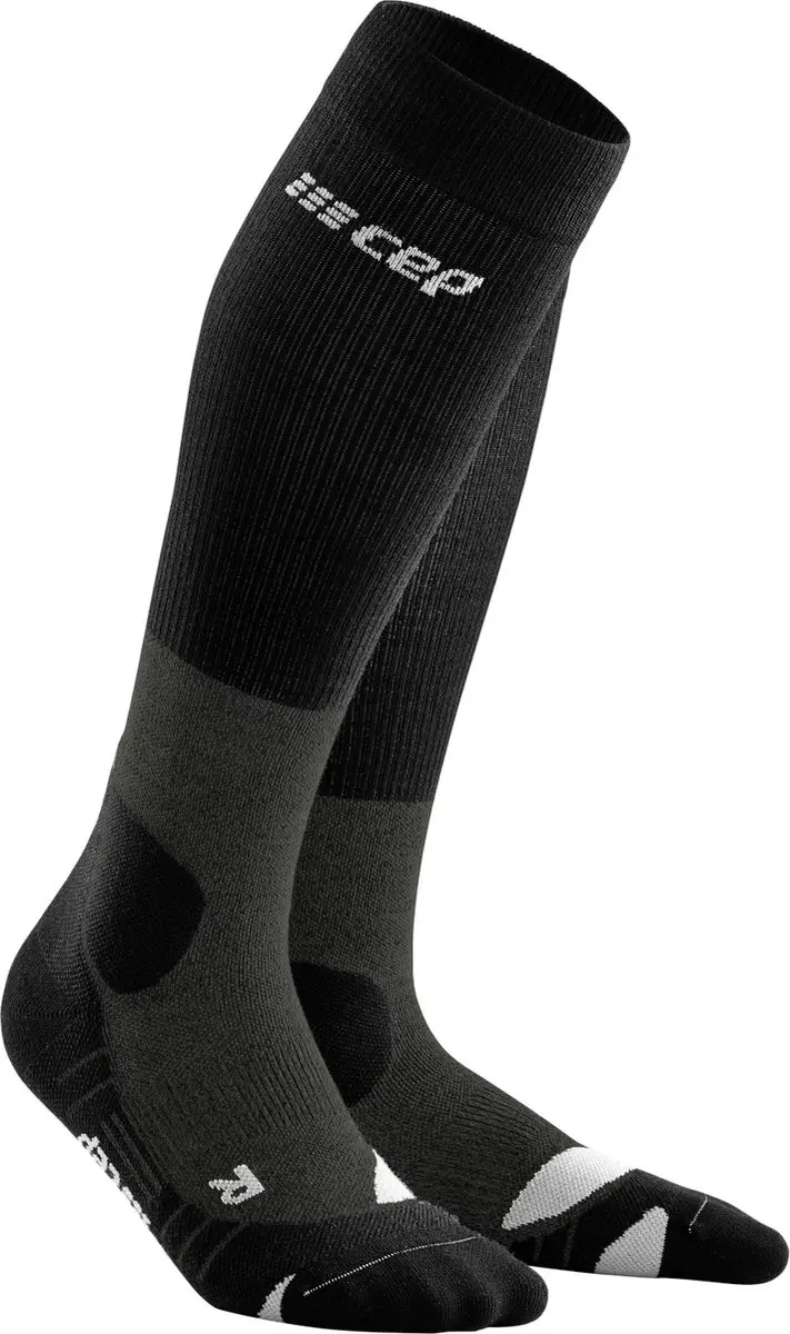 CEP Hiking Merino Tall Compressie - Grijs - Kuitomvang Dames 25-31 cm