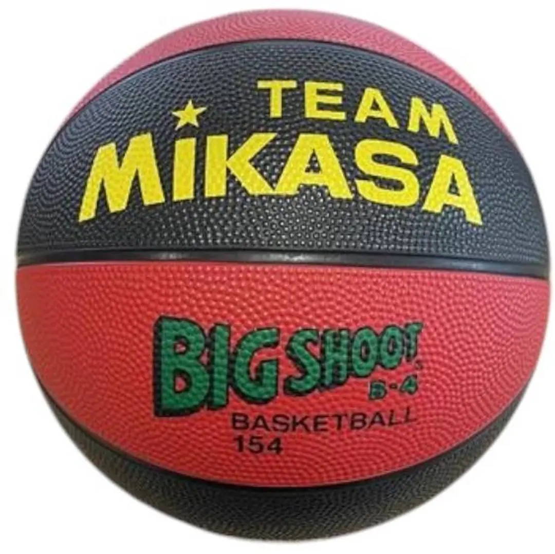 Basketbal Mikasa Big Shoot 154 Maat 4 Zwart/Rood