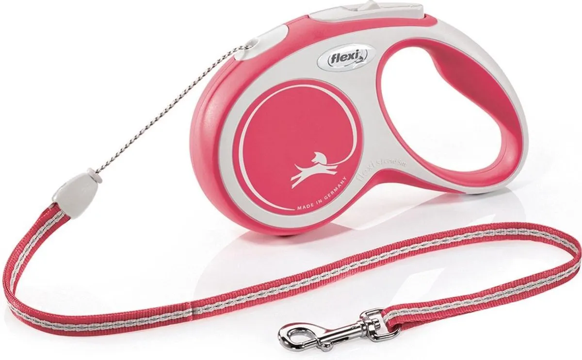 Flexi New Comfort Koord S 5m 12kg - Rood