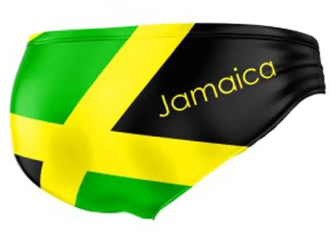 Turbo Jamaica Kinderzwemslip - Groen/Geel - 5-6 jaar - afbeelding 3 van 4
