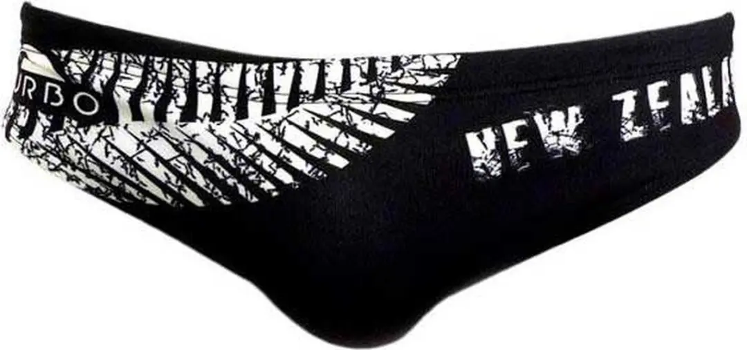 Turbo New Zealand Zwemslip Zwart 2XL Man