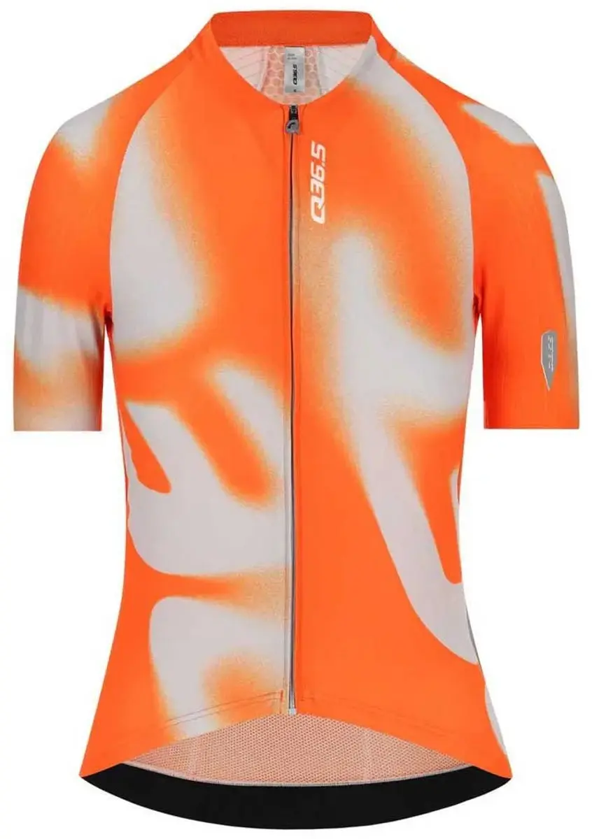 Q36.5 Gregarius Pro Big Logo Korte Mouw Wielertrui Oranje L Vrouw