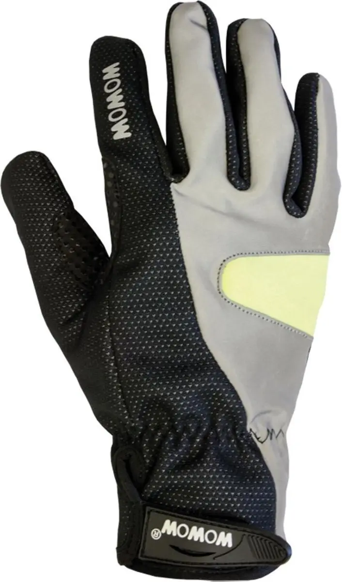 Wowow Cycle Gloves Fietshandschoenen - Unisex - zwart/zilver/geel