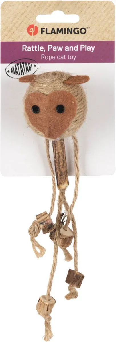 Flamingo Yutsu Aap Matatabi Kattenspeelgoed - 15x6cm
