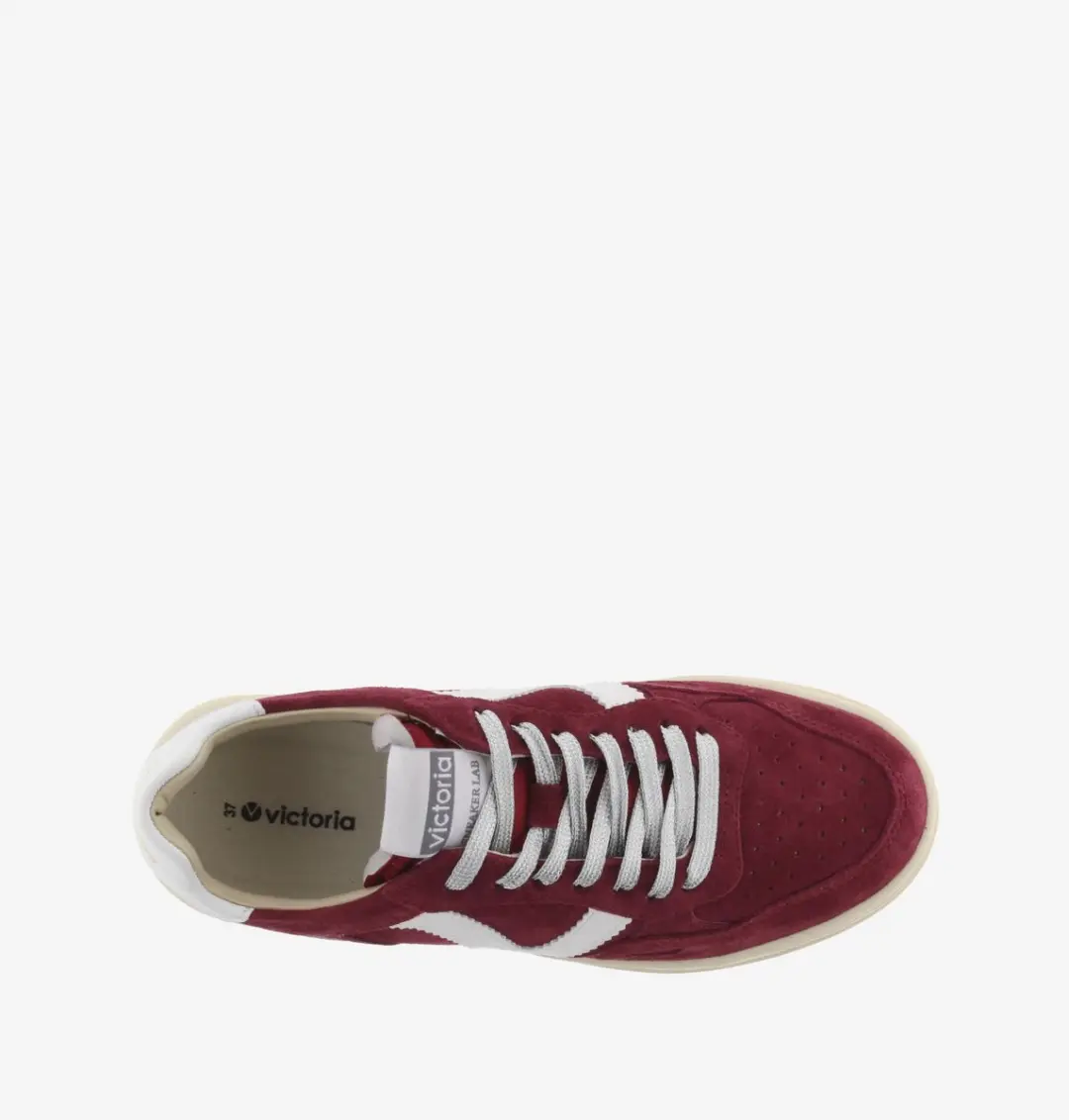 Victoria Seul Dames Schoenen van Splitleer - Rood - afbeelding 2 van 6