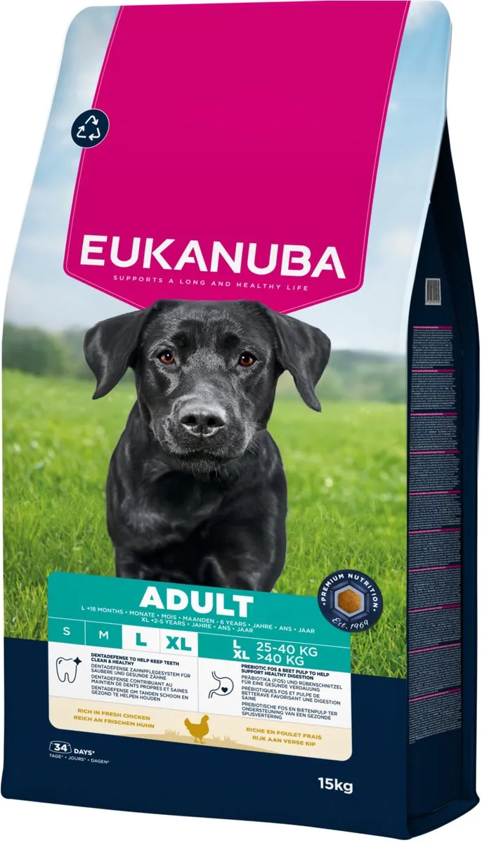 Eukanuba Adult Large Breed Kip Hondenbrokken 15kg