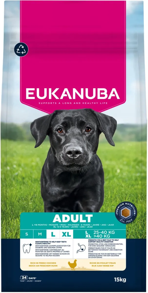 Eukanuba Adult Large Breed Kip Hondenbrokken 15kg