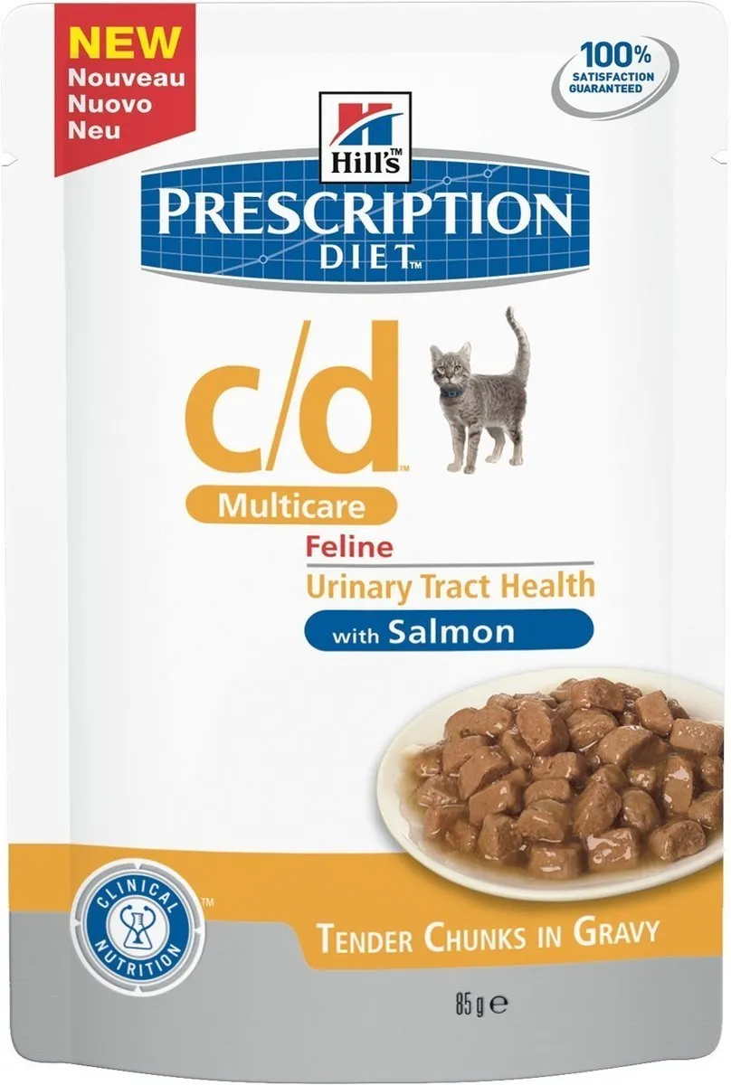 Hill's Prescription Diet C/D Zalm Kattenvoer - 12x85g