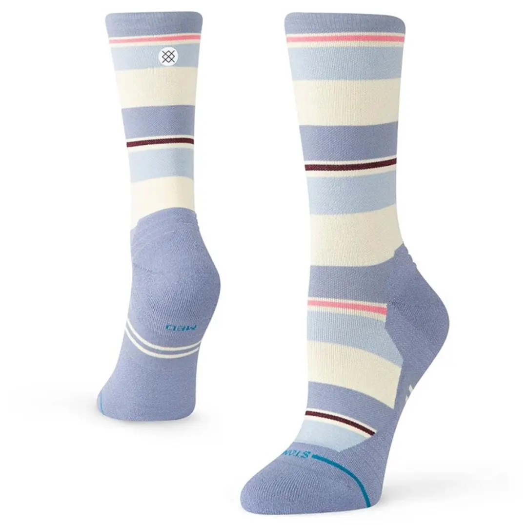 Stance Milo Light Crew Sokken Dames - Blauw/Geel - afbeelding 3 van 6