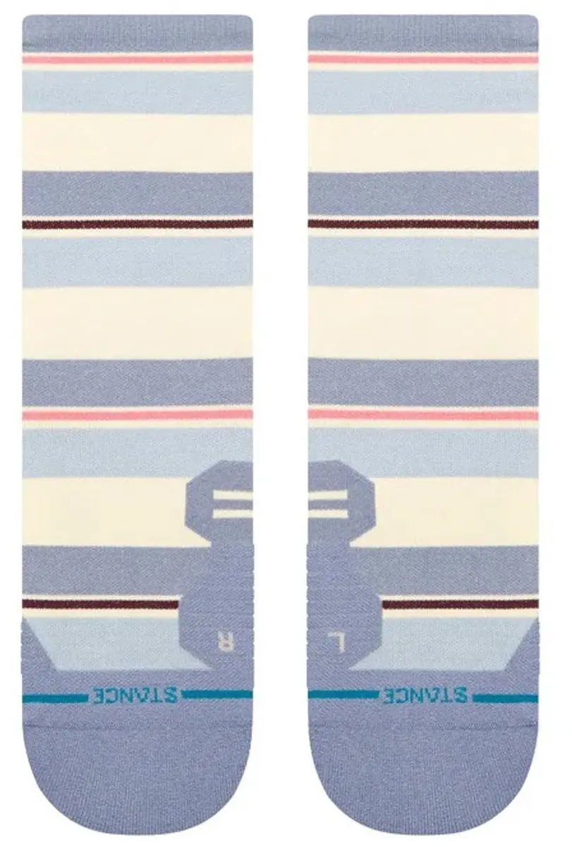 Stance Milo Light Crew Sokken Dames - Blauw/Geel - afbeelding 6 van 6