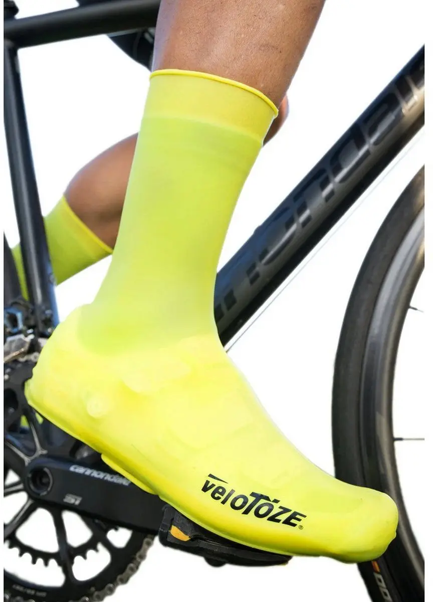 veloToze Tall Siliconen Overschoen - Geel - L - afbeelding 2 van 6