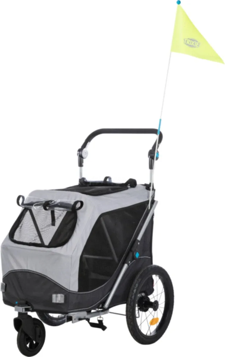 Trixie Hondenfietskar Opvouwbaar - 90x63x95cm - Grijs