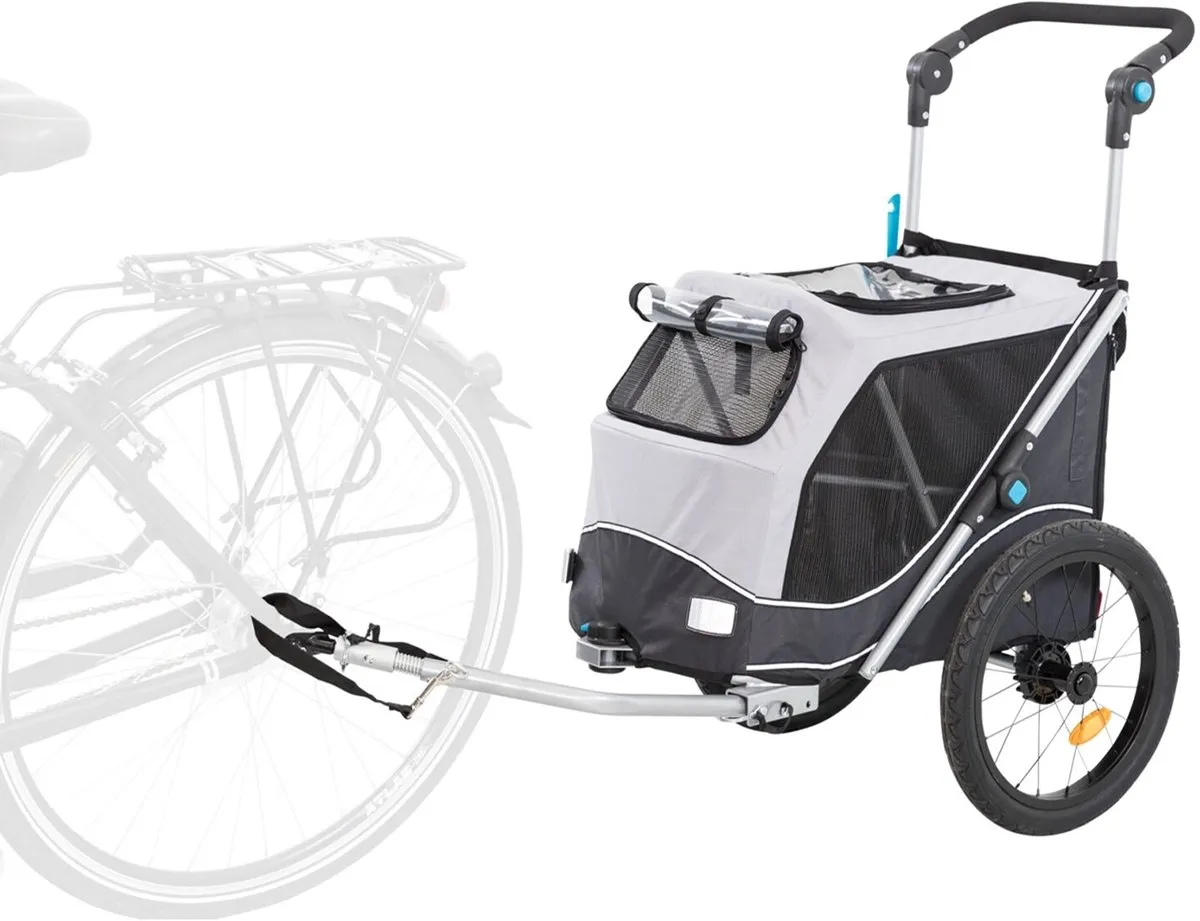 Trixie Hondenfietskar Opvouwbaar - 90x63x95cm - Grijs