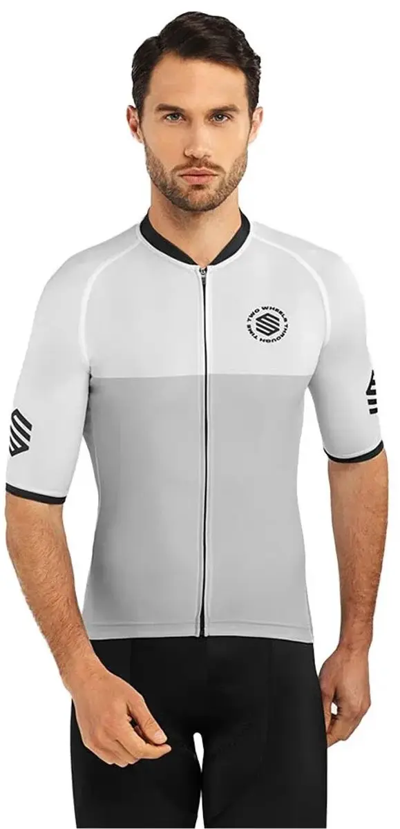 Siroko M2 Granfondo Korte Mouw Wielertrui Wit M Man