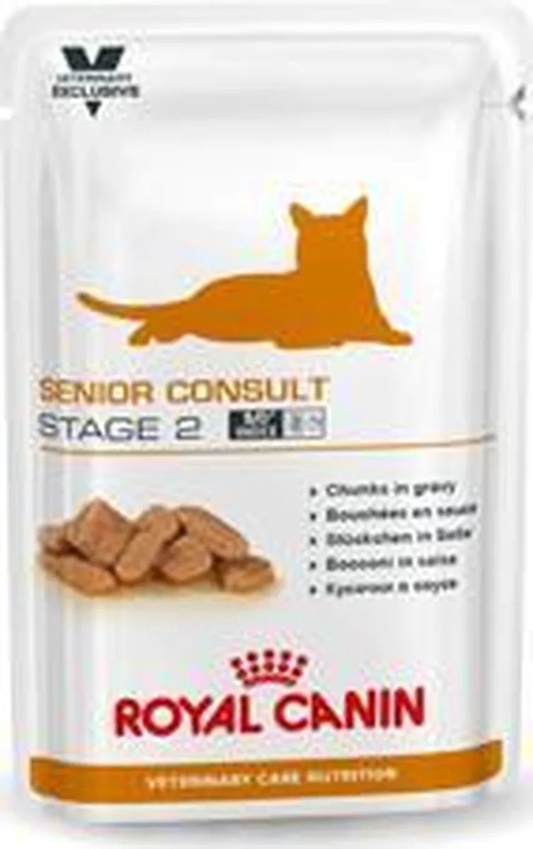 Royal Canin Veterinary Diet Senior Consult-Stage 2 Kattenvoer - 12x100g