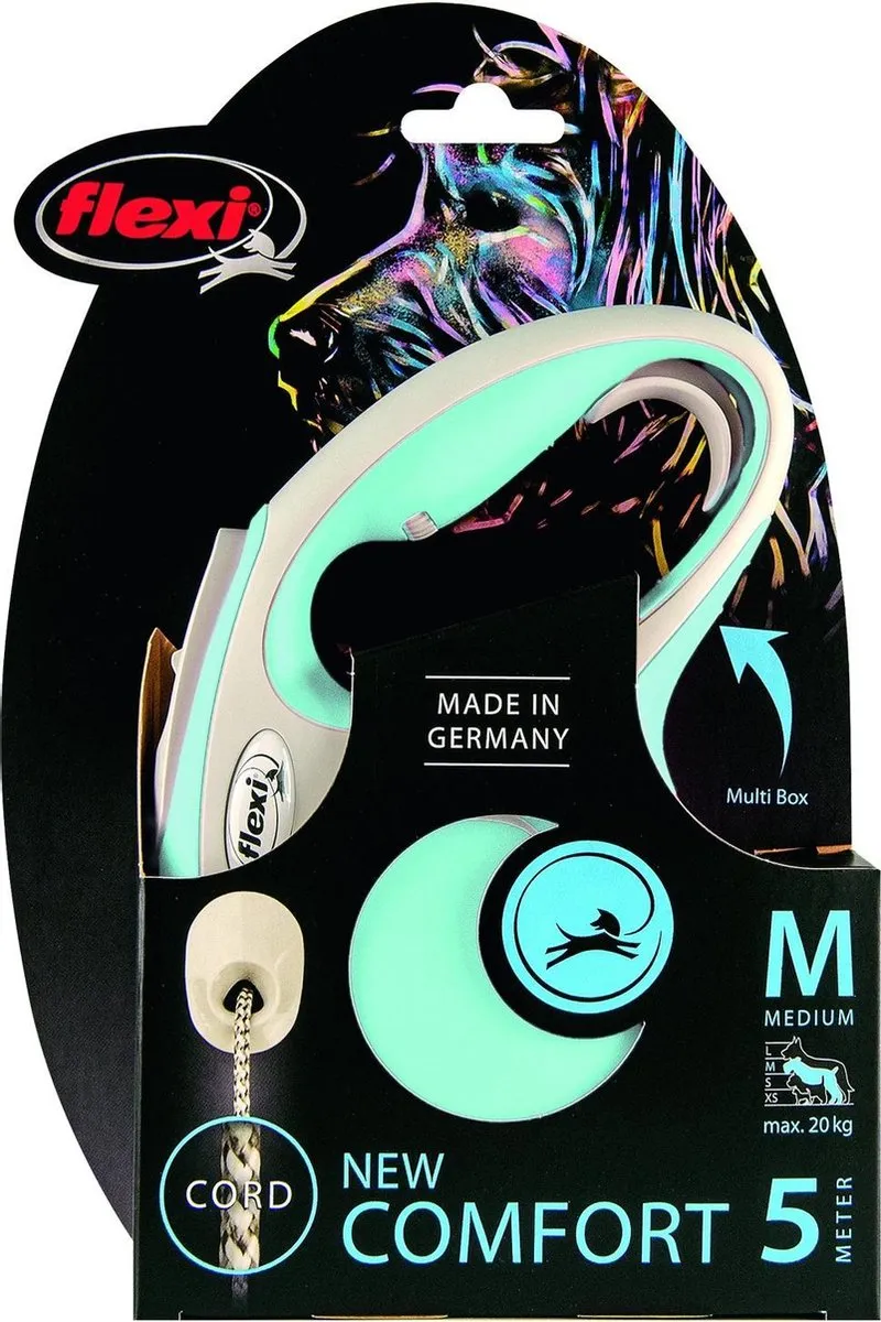 Flexi Rollijn New Comfort Koord M Lichtblauw&Lichtgrijs - 5m - afbeelding 3 van 6