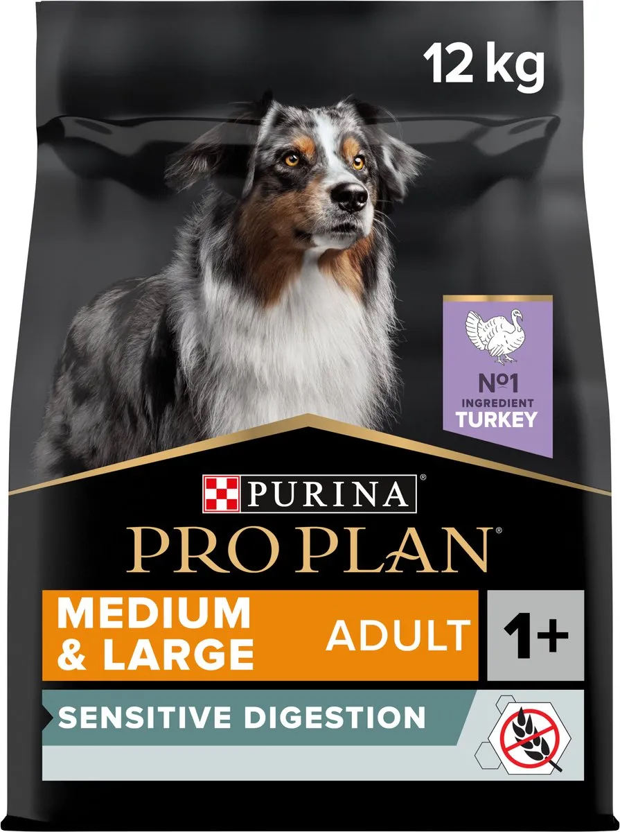 Pro Plan Graanvrij Sensitive Digestion Adult Kalkoen Hondenvoer 12kg