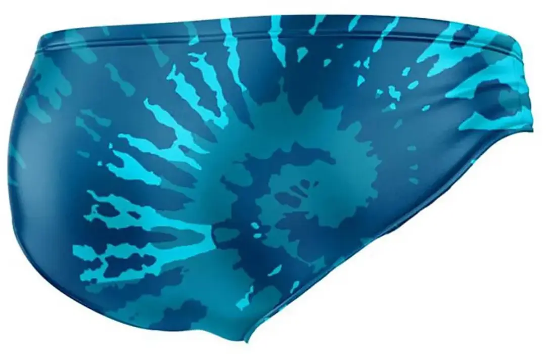 Turbo Khaki Tie Dye Zwemslip Blauw - afbeelding 4 van 4