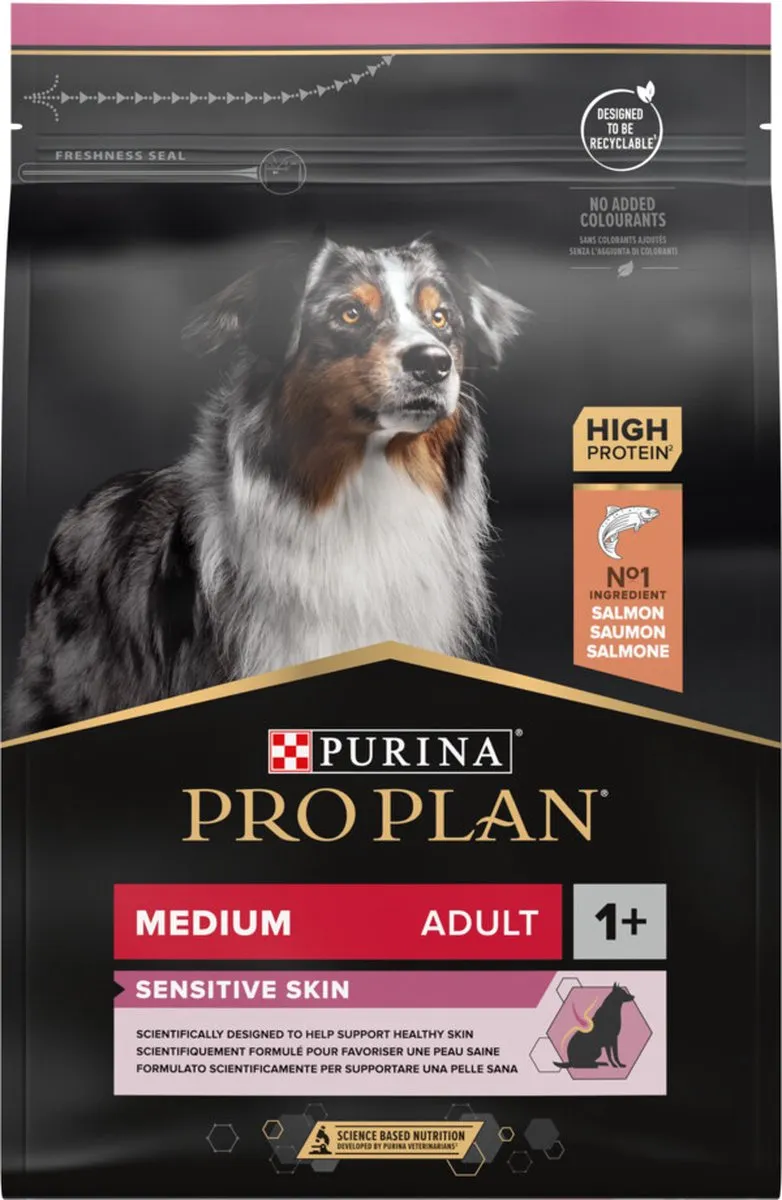 Pro Plan Optiderma Sensitive Skin Medium Rassen 3kg
